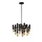 Cwi Lighting Anem 19 Light Down Chandelier With Matte Black & Satin Gold Finish 1015P26-19-129 - alternate 2
